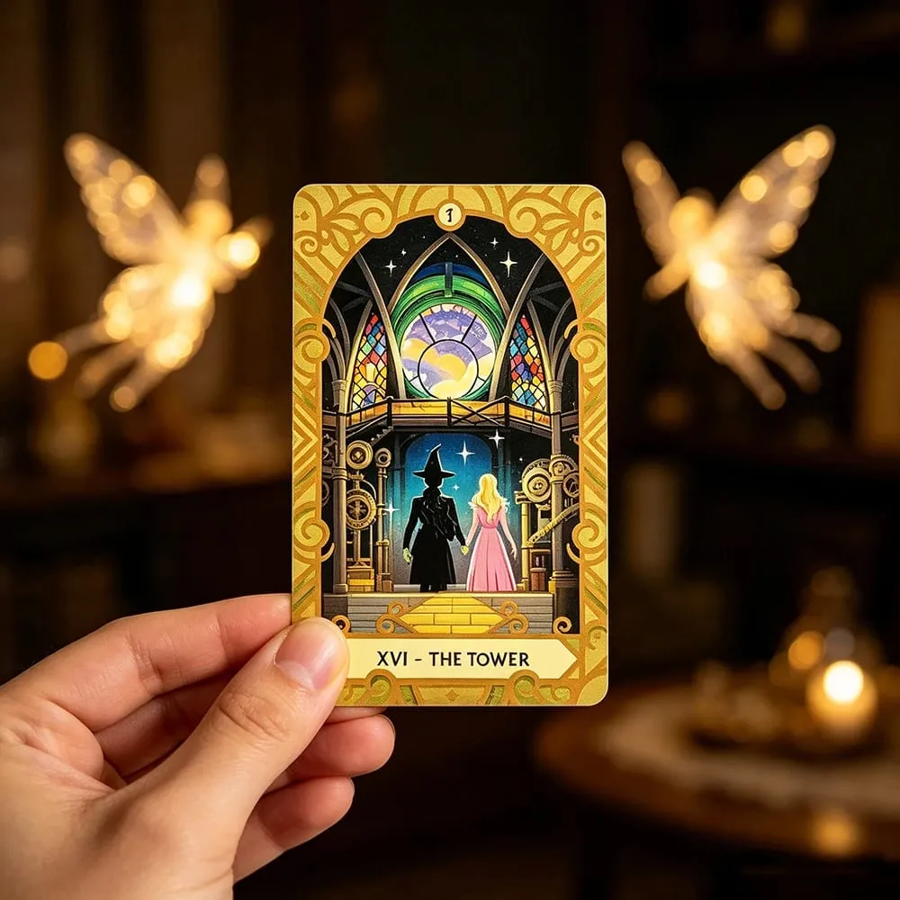 Wicked Tarot Deck 78 Tarot Cards Fantasy Magic Witch Divination Cards Game Πρόβλεψη της μοίρας Ταρώ Επιτραπέζιο παιχνίδι Απόκριες Παιχνίδια Δώρο — image 5