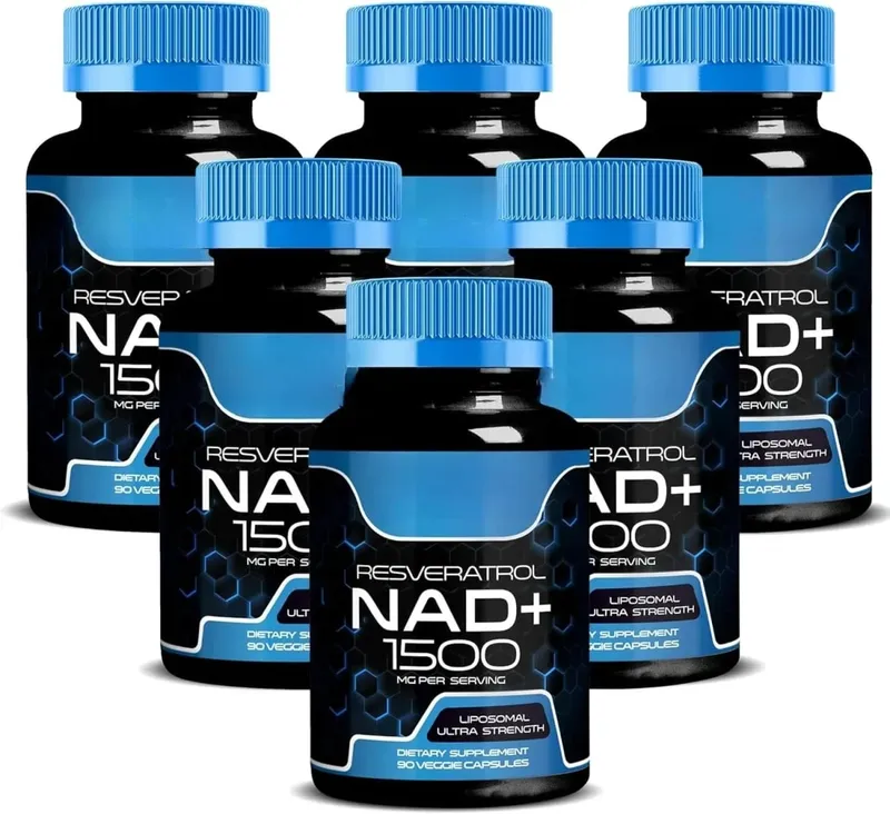 NAD+ Capsules with Resveratrol Herbal Antioxidant Supplement Support Cellular Health Energy & Anti Aging for Women Men 90pieces — image 10