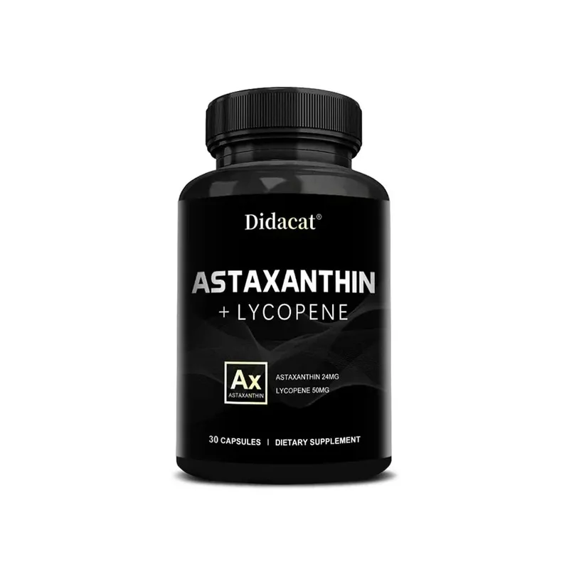 Astaxanthin 24mg + Lycopene 50mg Natural Antioxidant From Microalgae Astaxanthin Supplement Support Eye Skin Health Non-GMO — image 8