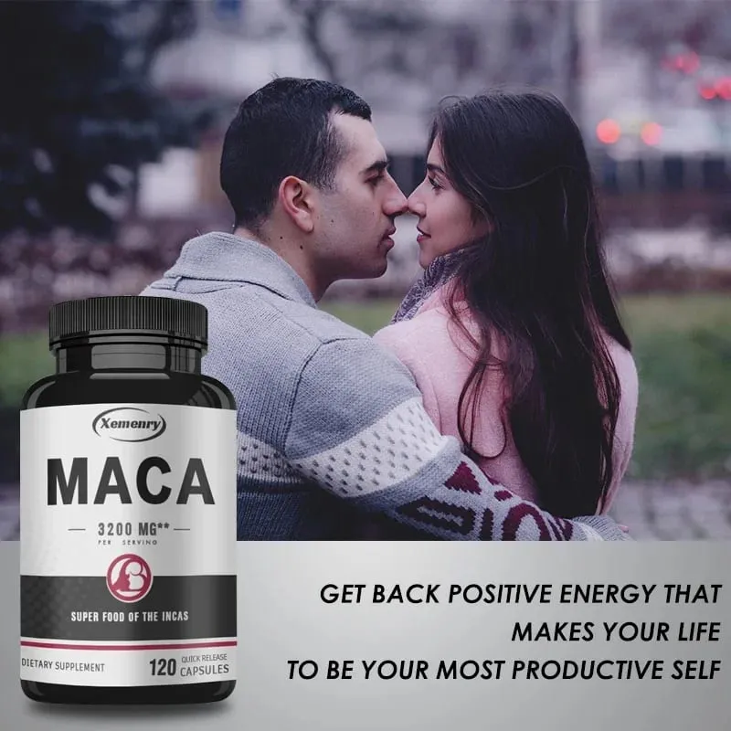 Ultimate Organic Black Maca kapszula-kiegészítő 3200 mg (adagonként) 120 gyors kioldódású kapszula férfi javító formula — image 7