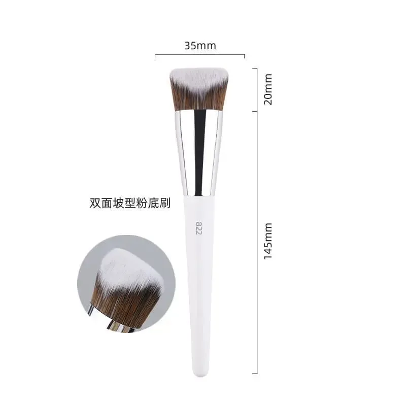 1pc White Powder Makeup Brushes 3D Liquid Foundation Base Make up Brush Eyeshadow blending Detail Face Eye Concealer Beauty tool — image 5
