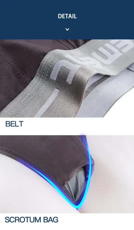 1pc Modal capsule lift U convex men's underwear bullet separate ice silk capsule pouch briefs — image 19