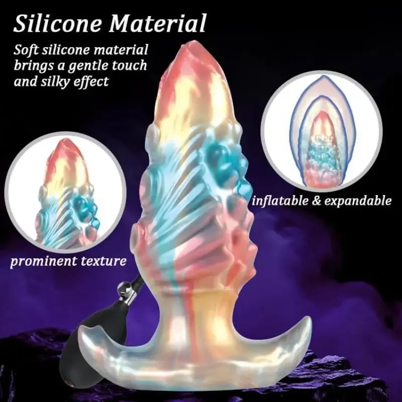 Φουσκωτό πλοκάμι Monster Dildo Fantasy πρωκτικό βύσμα με ρυθμιζόμενο πάχος βάση καμπύλης Χοντρά φουσκωτά παιχνίδια σεξ για γυναίκες άνδρες — image 2