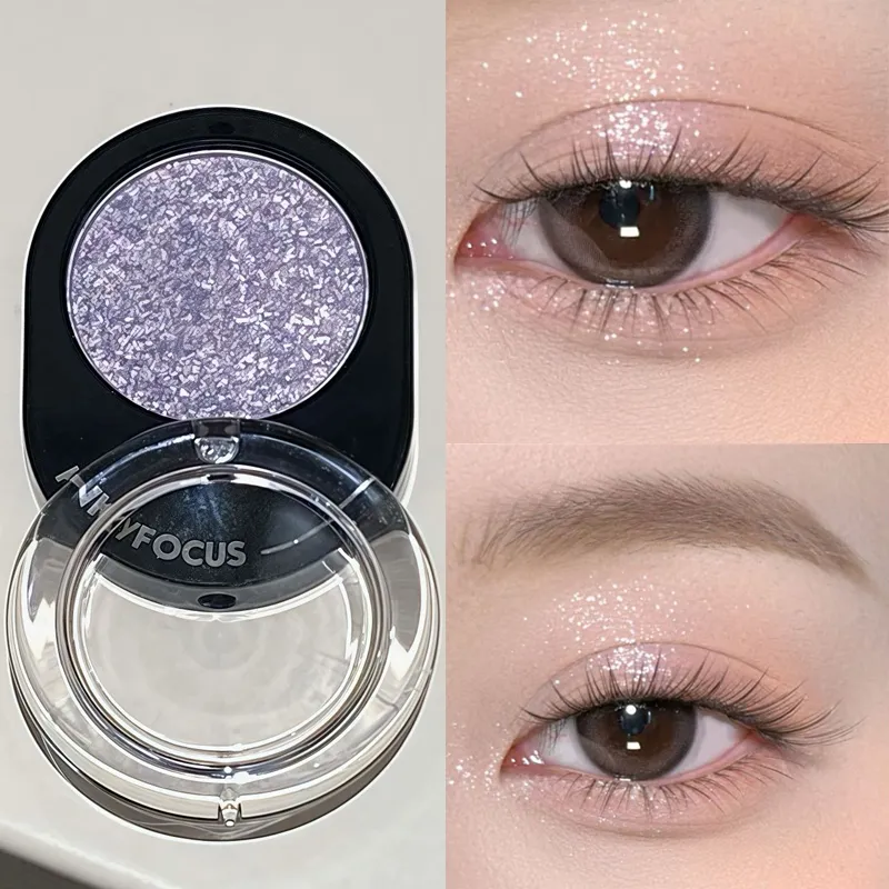 Καλλυντικά 12 χρωμάτων Diamond Shining Eyeshadow Cosmetics Μεγάλης διάρκειας Μεταξένια Εύκολη Χρωματισμός Παλέτα μακιγιάζ με σκιές ματιών φωτεινή μαργαριτάρι — image 5
