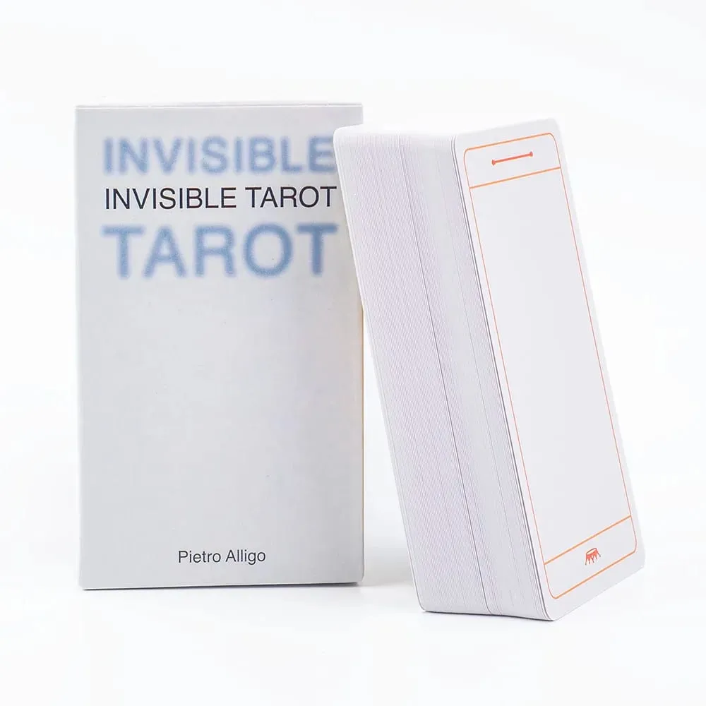 Invisible Tarot 78 Blank Cards Δημιουργήστε τη δική σας τράπουλα Ταρώ Μαντεία Μαντεία Παιχνίδια με κάρτες Επιτραπέζιο πάρτι 10,3*6cm — image 2