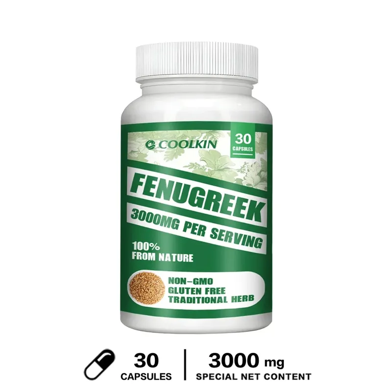 Fenugreek 3000MG - Suitable for Breastfeeding Mothers Breast Development Improved Circulation - Rich in Protein and Vitamins