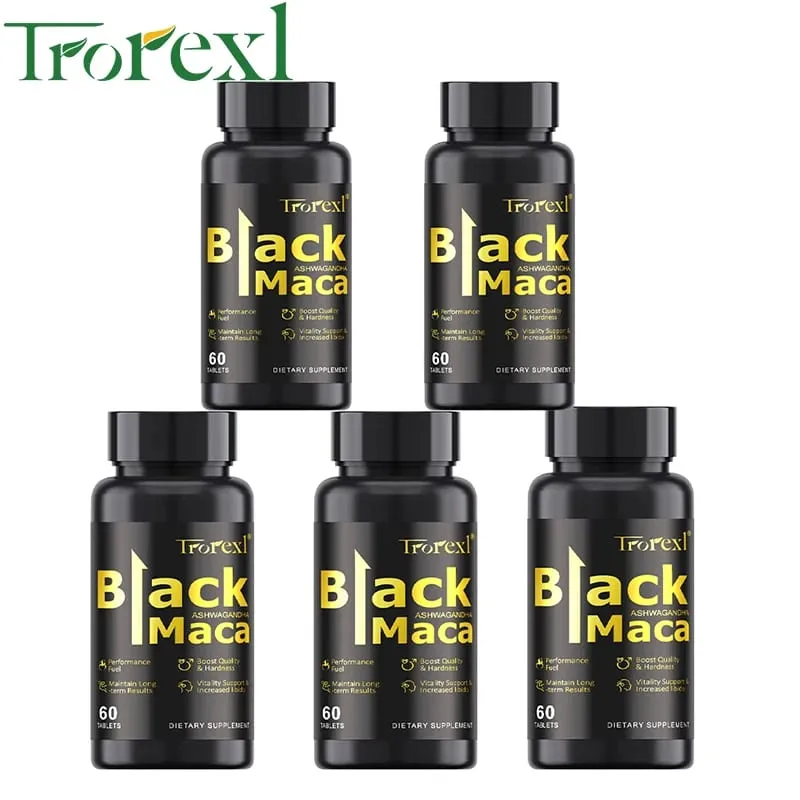 Organic Black Maca Pills 60 Tablets Ανδρικό συμπλήρωμα ενίσχυσης Βελτιώνει το μέγεθος Η αντοχή προάγει την υγιή ενέργεια
