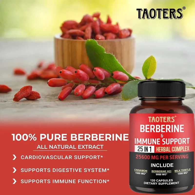 Οι κάψουλες Berberine περιέχουν κανέλα Κεϋλάνης και γαϊδουράγκαθο για να υποστηρίξουν την ισορροπία της γλυκόζης στην υγεία του ήπατος την πέψη και την απώλεια βάρους