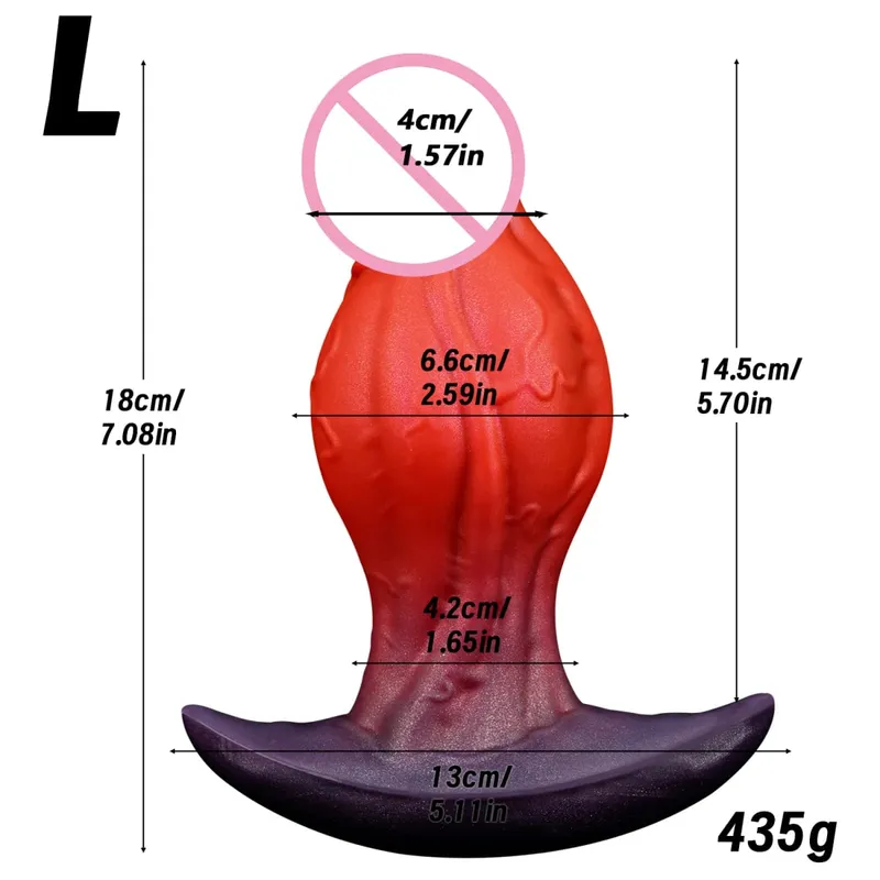Ρεαλιστικό Dildo Big Knot Wearable πρωκτικό βύσμα υγρό βύσμα σιλικόνης κολπικό μασάζ προστάτη πρωκτού Παιχνίδια σεξ για ενήλικες για γυναίκες άνδρες