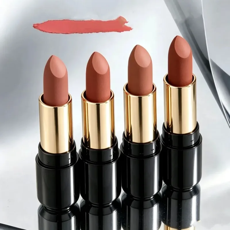 Milk Tea Κανέλα Γυμνό Lip Stick Matte Ενυδατικό Lip Balm με υψηλή χρωστική που διαρκεί Απαλό βελούδινο χρώμα χειλιών καθημερινό φυσικό μακιγιάζ