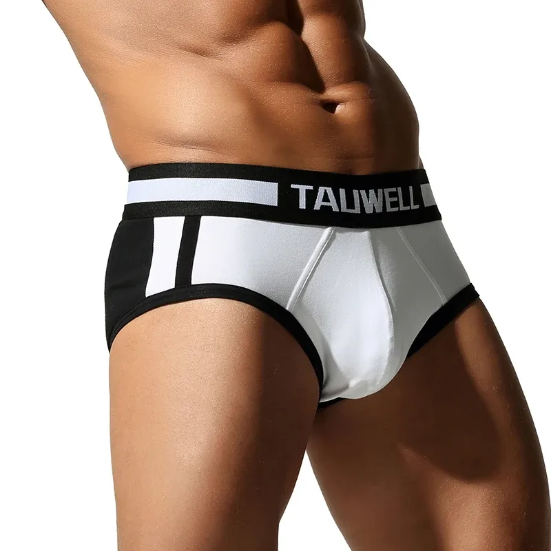 Men's Triangle Underwear, Tight Fitting, Low Waist, Color Blocking, Sexy, Youthful, Breathable and Comfortable — image 11
