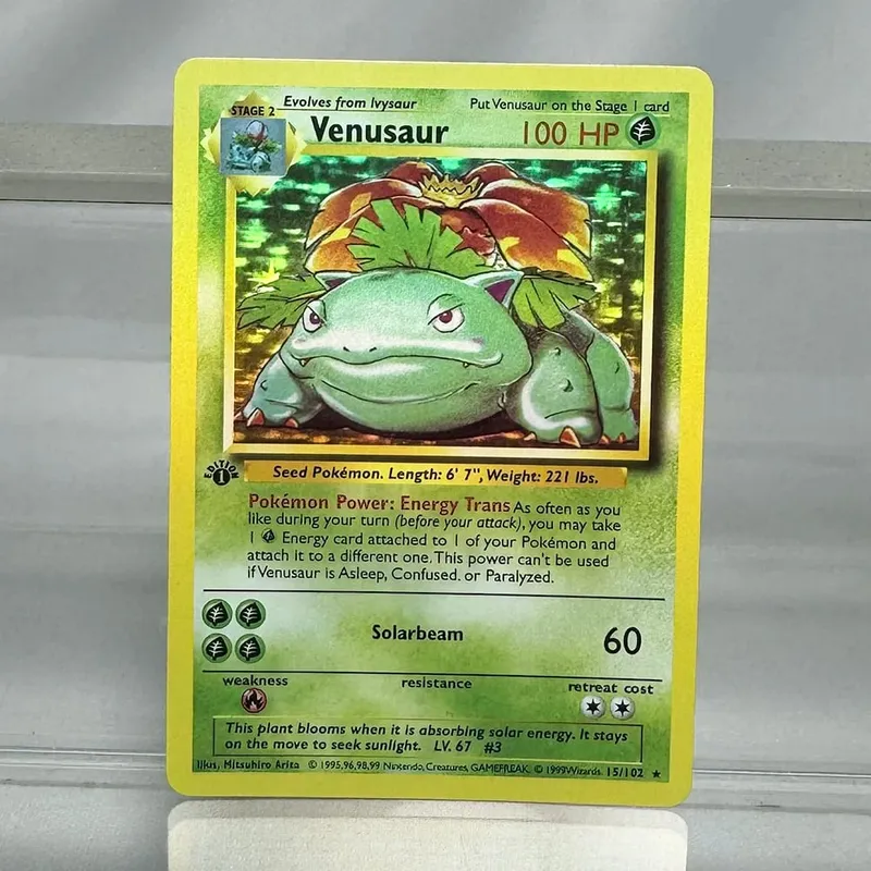 PKM Single Cards 1. Edition 1996 Mewtwo Charizard Dragonite Zapdos PTCG fóliakártyák alapkészlet játékgyűjtemény PKM proxy kártyák
