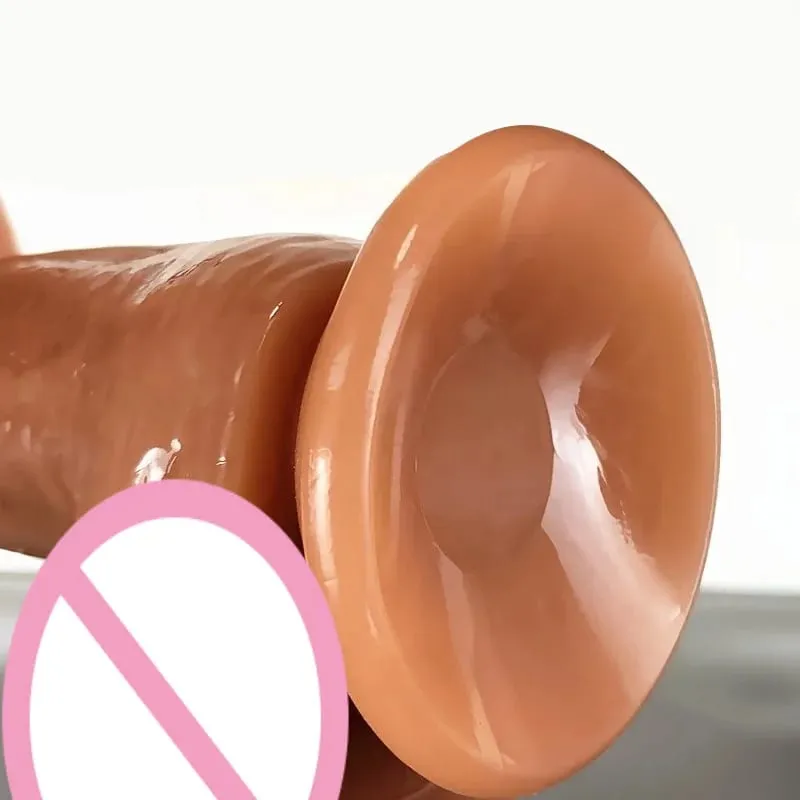 דילדו רכים מציאותיים עם כוס יניקה חזקה אוננות נקודת G גדולה צעצוע מין דילדו מתאים לנשים וזוגות נרתיק ממריץ אנאלי מבוגרים צעצועי מין לנשים ארוטי דילדו פין אנאלי פקק נקבה גברים פין מבוגרים משחק אנאלי דיל מתחיל — image 7