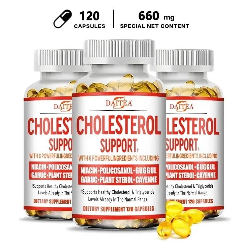 Daitea Cholesterol Support Supplement - Lowers LDL and Triglycerides Immune System Relieves Anxiety Naturally Adrenal Health — image 9