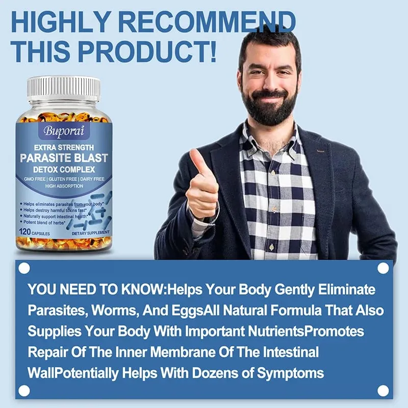 Parasite Blast Detox Complex – Távolítsa el a parazitákat, tisztítja a beleket és javítja az emésztést — image 5