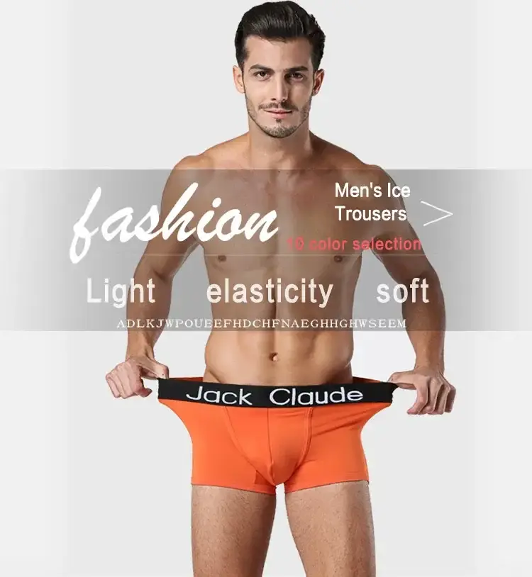 브랜드 남성 속옷 복서 남성 팬티 팬티 남성 꽉 부드러운 속옷 복서 남성 반바지 남자 Boxershorts Hombres Gay — image 16