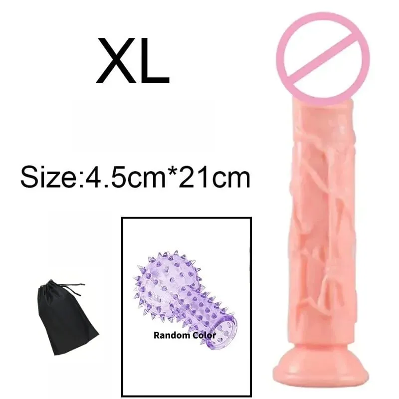 זול מציאותי 5 גדלים Butt Plug דילדו גבר נשים פין כוס יניקה צעצועי מין אנאלי כוס יניקה הומוסקסואל זין גדול מאוננות נרתיק — image 15