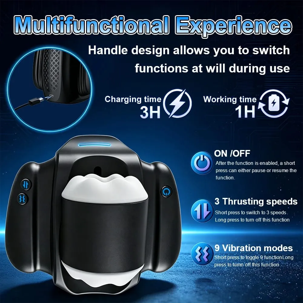 כוס אוננות זכר טלסקופית אוטומטית עם מחזיק ממריץ פין כיס נרתיק כוס מכונת סקס למבוגרים לגברים
