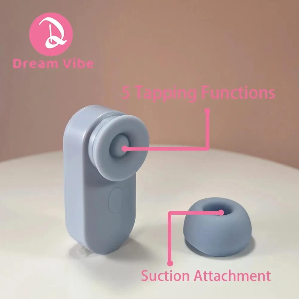 Dream Vibe Echo 2-σε-1 Mini Sucker ακουστικό σε σχήμα κίτρινο Δονητής σεξουαλικού παιχνιδιού Γυναικείας θηλής Κλειτοριαίο μασάζ — image 3