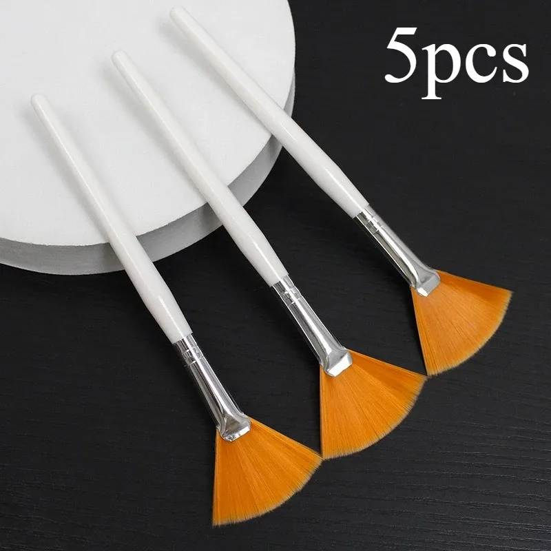 3-10 pçs pincéis faciais práticos diy máscara facial conjunto de escova macio ventilador pincéis de maquiagem ferramentas cosméticos para mulheres pincéis de maquiagem de beleza — image 10