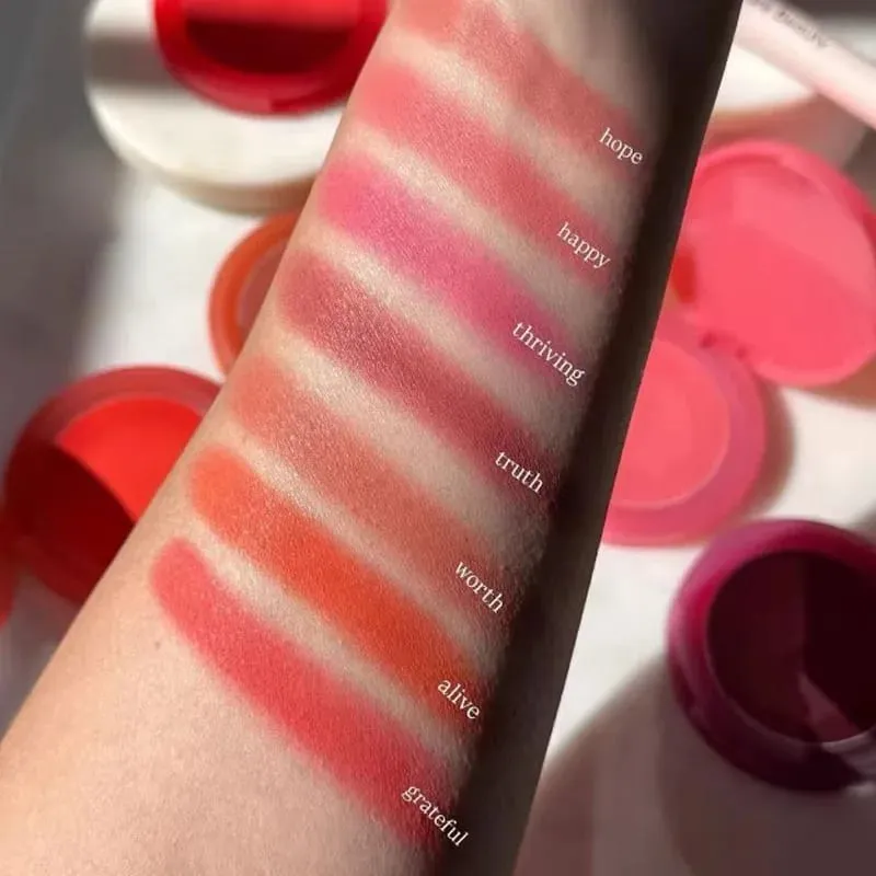 חדש נדיר, מדגיש מבריק גבוה סומק אור שימר עמיד למים פנים קונטור מאיר להאיר את הקונטור רוז' יופי