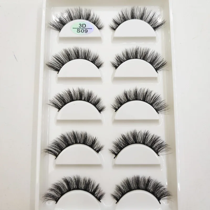 Natural 3D Mink False Eyelashes Soft Wispy Fluffy Eye Faux Lashes Make Up Eyelash Beauty Cat Cilios 5 Pairs 15 Styles — image 11