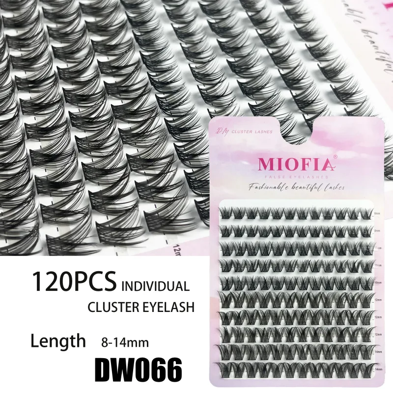 10 σειρές 3D Faux Mink Cluster Ψεύτικες βλεφαρίδες Cat Eye Lashes Φυσικές παχιές βλεφαρίδες DIY βλεφαρίδες μακιγιάζ Extensions βλεφαρίδων