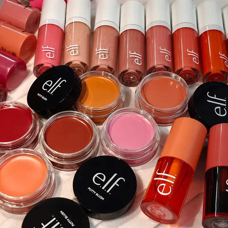 Hot Sale New Elf Bubblegum-Cherry Mango-Watermelon Lasting Moisturizer Lip Gloss Lip Balm & 8 Colors Cream Blush Brand Cosmetics — image 2