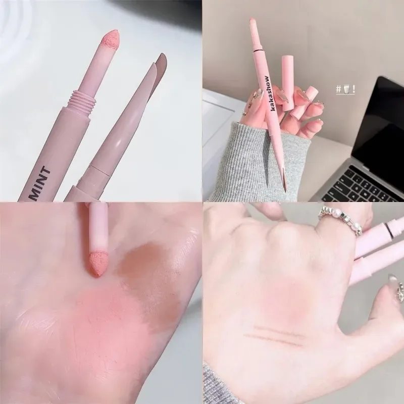 Dual End Glitter Matte Aegyosal Pen Brightening Highlight & Shadow Stick Eye Makeup Lying Silkworm Eyeliner Gel Pencil 애교살 펜 — image 25