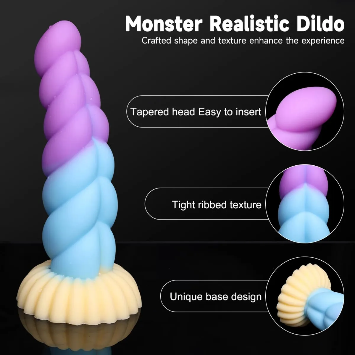 Fantasy Anal Plug Dildos Prostate Clit G-Point Stimualor Vagina Massage Butt Plug Μαλακή σιλικόνη Παιχνίδια σεξ για ενήλικες για γυναίκες και άνδρες — image 4