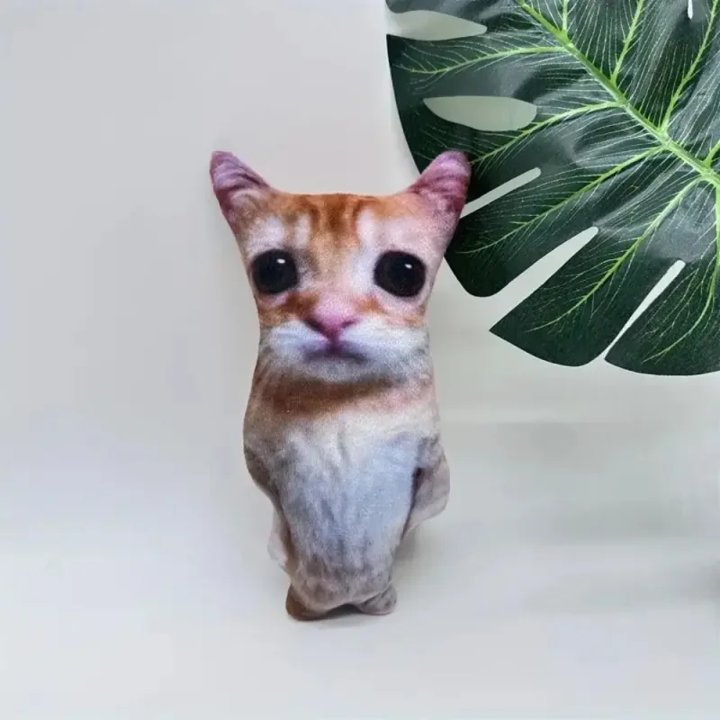 Plüss valósághű 3D macskababa puha rajzfilm szimuláció macska plüss párna töltött Kawaii plüss állatok játékpárna gyerekeknek lányoknak