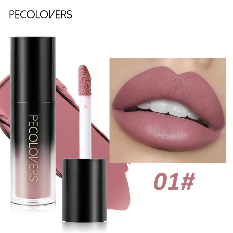 Πολλαπλών χρωμάτων Matte Velvet Lip Gloss Αδιάβροχο Αντικολλητικό Κύπελλο λείο κραγιόν για εφαρμογή υψηλής απόδοσης χρωμάτων