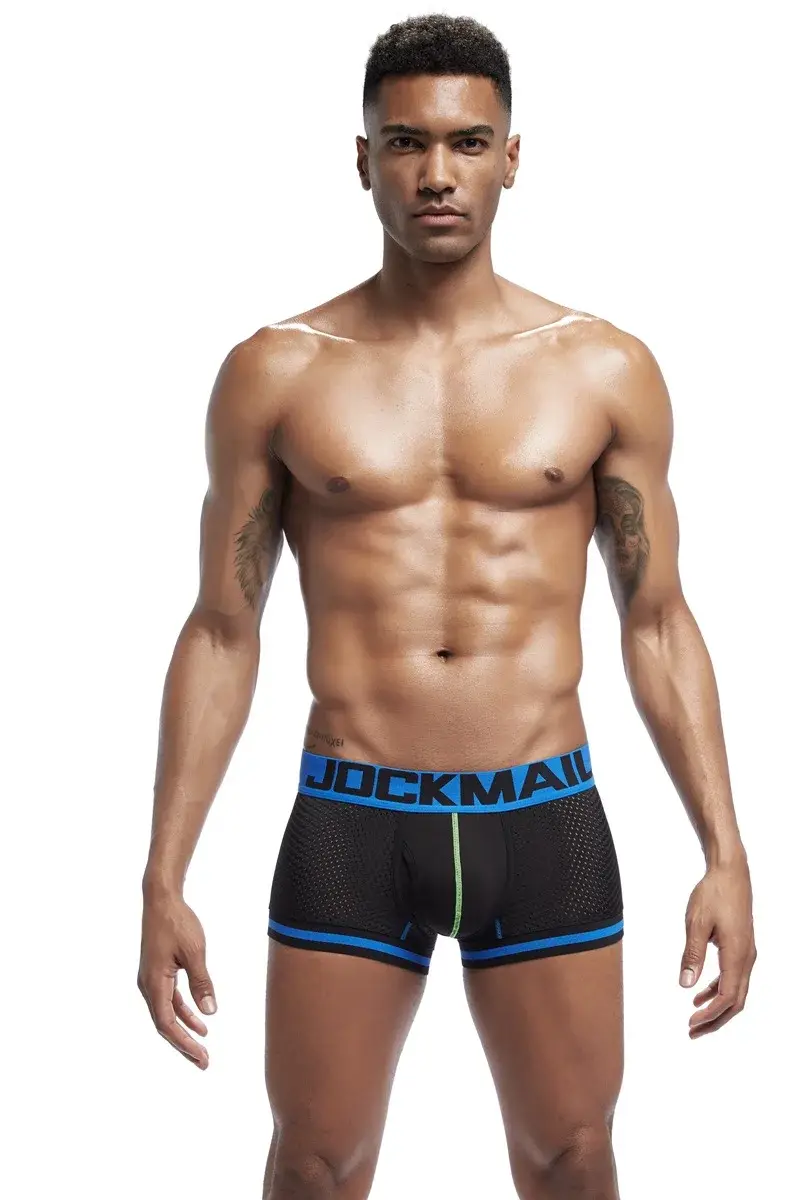 Jockmail Men Boxer Mesh Underwear Breathable Comfortable Soft Comfortable Sports Shorts Adult Man Panties Clothing Lingerie — image 19