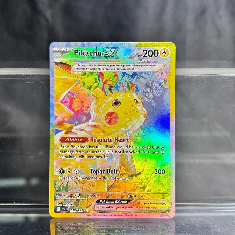 אוסף משחקי מסחר הולוגרפי PTCG כרטיסי פרוקסי Charizard Pikachu Mew EX Singl PKM Foil Cards Gengar VMAX Skyridge (SK) — image 21