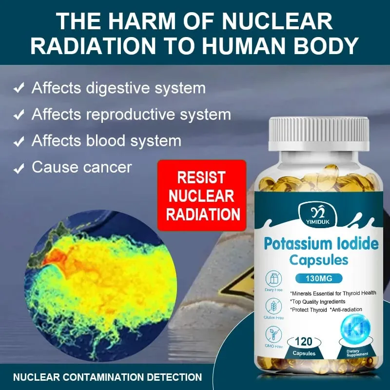 Κάψουλες ιωδιούχου καλίου KI (Stable Iodine) 130 mcg ανά ημέρα - Συμπλήρωμα Υποστήριξης Θυρεοειδούς — image 3