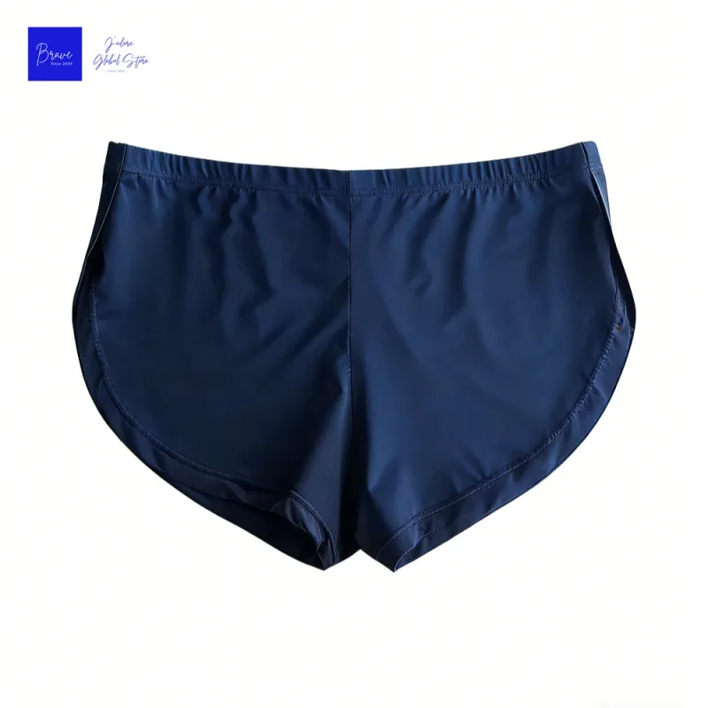 Men Galaxy Smoke Print Split Hem Ice Silk Trunks Low Rise Quick Dry Slim Lounge Shorts Lightweight Breathable Underwear for Gym — image 11