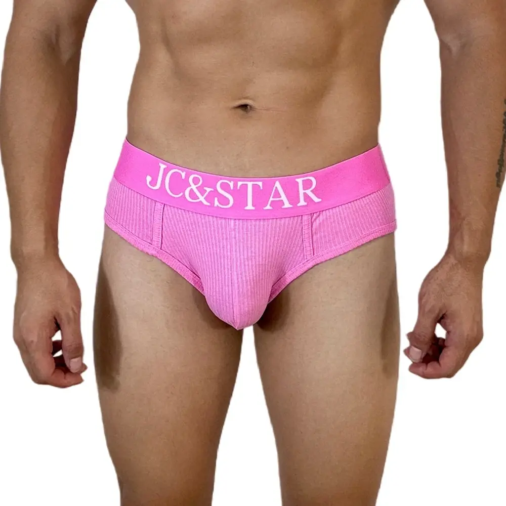 Athletic High Cut Design Sexy Man's Underwear Briefs Underpants Ribbed Cotton Sports Comfort Men Bikini Slip Men's Tanga Briefs — image 3