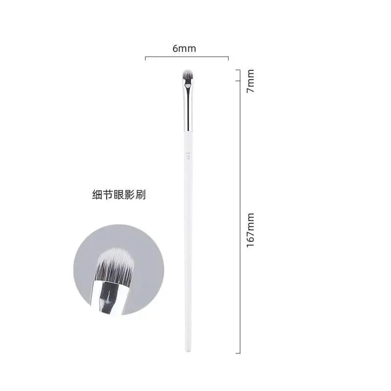 1pc White Powder Makeup Brushes 3D Liquid Foundation Base Make up Brush Eyeshadow blending Detail Face Eye Concealer Beauty tool — image 16