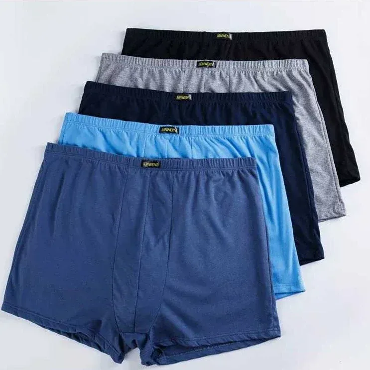 4-Pack Men's Big Tall Cotton Boxer Shorts - Ultra Loose Fit Super Breathable Underwear Lounge Pants for Men 9XL 10XL Plus Size