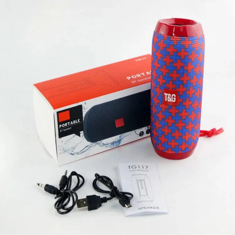 TG117 kültéri Bluetooth hangszóró Hordozható vezeték nélküli hangszóró oszlop Dual Bass Sound Bar Mélynyomó Zenelejátszó Hangszóró FM rádió — image 7