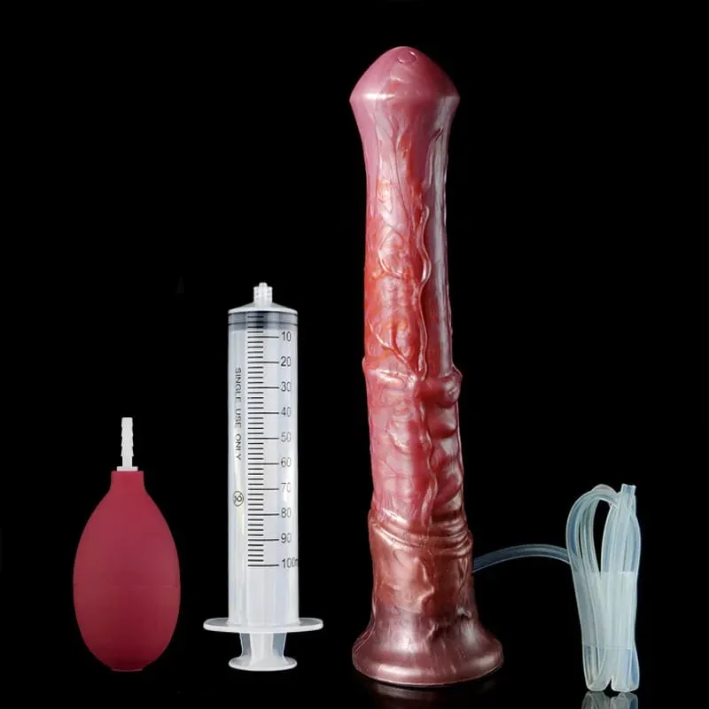 Ejaculating Horse Dildo 10 Modes Vibrator Female Clit Stimulator Silicone Animal Penis With Sucker Sex Toy For Women Men — image 10