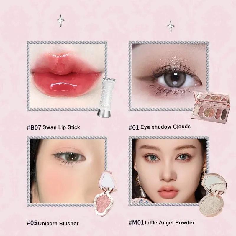 Συλλογή Flower Know Little Angel Κουτί δώρου Μακιγιάζ Eyeshadow Blush Cream Matte Lipstick Highlighter Full Kit All In One — image 13
