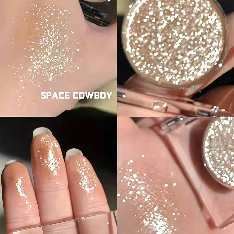 Σκιά ματιών με λάμψη μεγάλης διάρκειας - Radiant High Shine Finish Instant Highlighting Effect Sparkling Powder Eye Shadow for Party — image 2