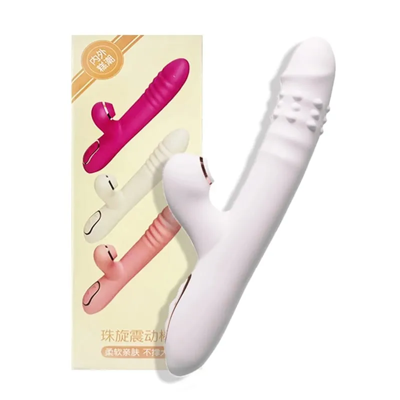 Dildo Sex Toys Vibrator Thrusting με πολλαπλές λειτουργίες δόνησης/ρουφήματος Πολυλειτουργικό αδιάβροχο ώθηση με γλείψιμο