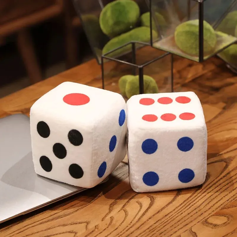 New 1pc Creative Mahjong Pillow Cushion Chinese Plush Toy Car Chair Backrest Mahjong Dice Funny Nap Pillow Sofa Home Decor Gift — image 5