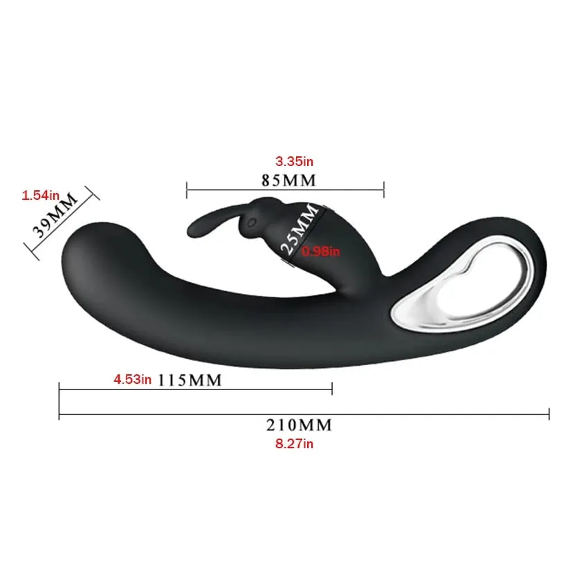 12 Speed G Spot Vibrator USB Rechargeable Powerful Dildo Rabbit Vibrator for Women Clitoris stimulation Massage Adult sex toys