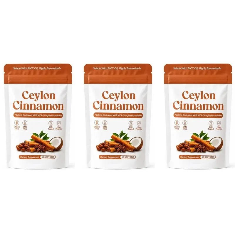 Ceylon Cinnamon Extract Softgels with MCT Oil Antioxidant Support and Metabolism Support Highly Bioavailable 30 Softgels — image 9