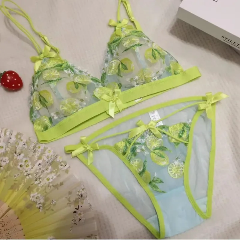 Σέξι δαντέλα Bralette Σετ για Γυναικεία Τρίγωνο Κύπελλο ασύρματα άνετα εσώρουχα — image 10