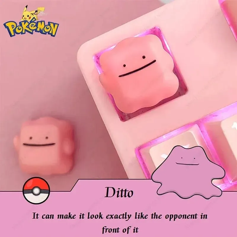 Pokemon Anime Cute Tail Keycaps Pikachu Gengar Eevee Keyboard Cap for Cross Shaft Μηχανικό πληκτρολόγιο 3D Resin Keycaps Το καλύτερο δώρο — image 18