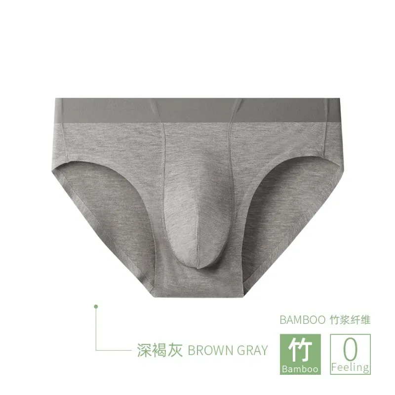 Men Sexy Briefs Bamboo Fiber Underwear Bulge Pouch Underpants 10A Antibacterial Breathable Sports Panties Soft Knickers Shorts — image 6
